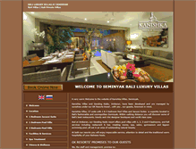 Tablet Screenshot of kanishkavillas.com
